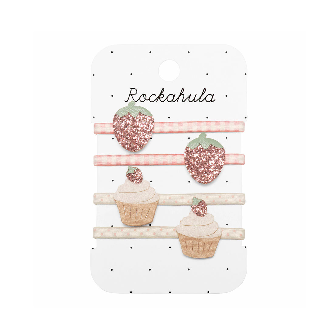 Rockahula Sweet Strawberry Ponies Hair Bobbles | Kids Hair Accessories
