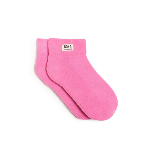 Roka Wembley Cotton Socks UK3-8 (Pink Carnation)