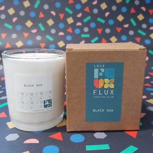 Flux Large Plant Wax Candle - Black Oud