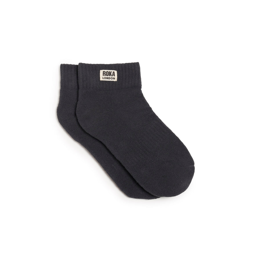 Roka Wembley Cotton Socks UK3-8 (Faded Black)
