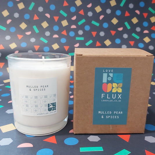 Flux Large Plant Wax Candle - Mulled Pear