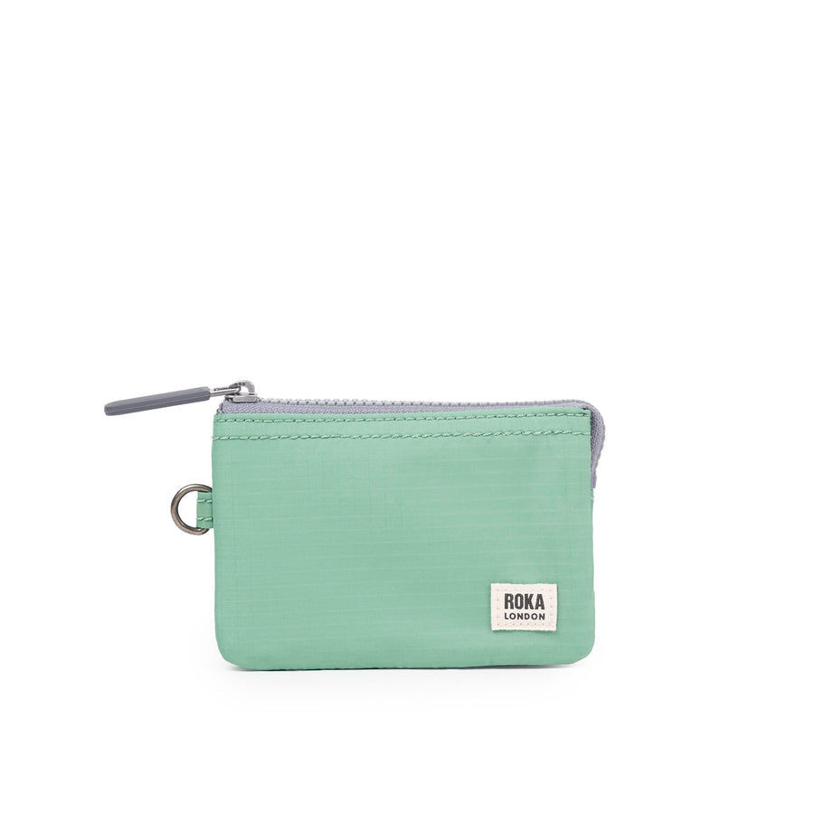 Roka Carnaby Wallet Recycled Nylon Ripstop Small (Matcha Green)