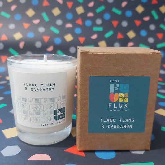 Small Plant Wax Candle - Ylang Ylang & Cardamom