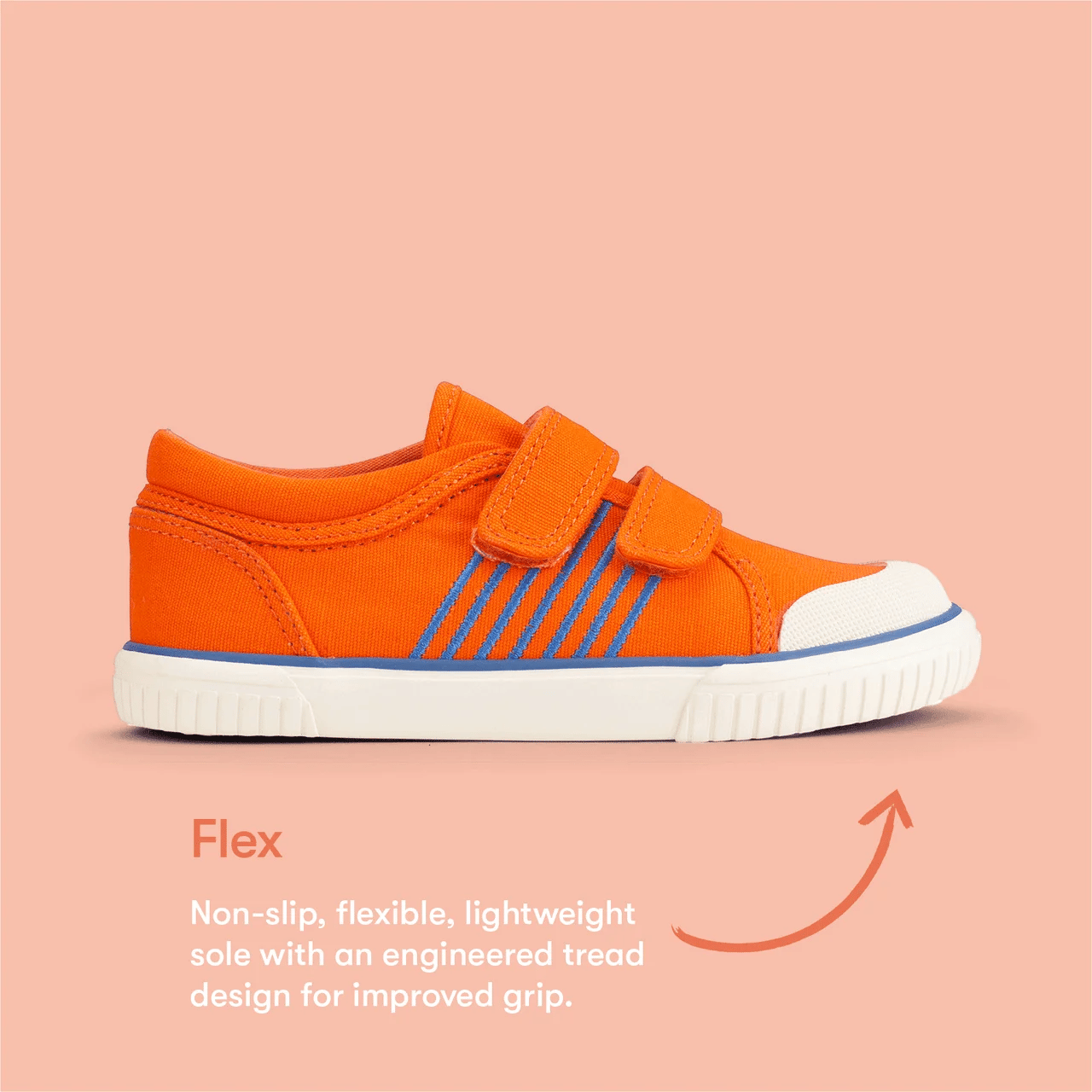 StartRite SANDY BEACH Canvas Shoes (Orange) 25-30