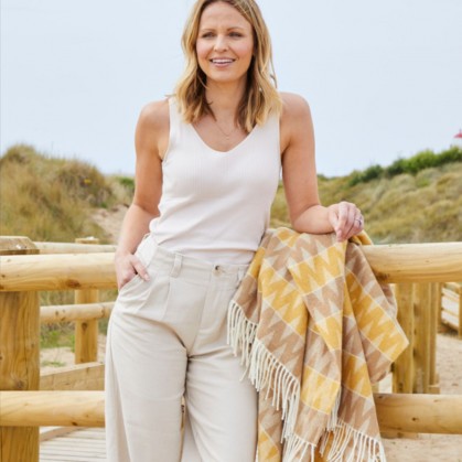 Tweedmill Wool Throw - Snowdonia Desert Brown