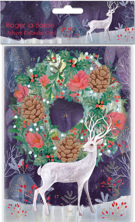 Advent Card Silver Stag