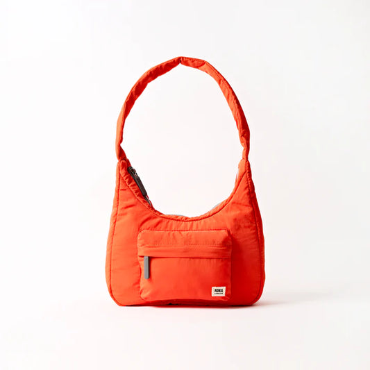Roka Belsize Handbag Taslon Small (Tangerine)