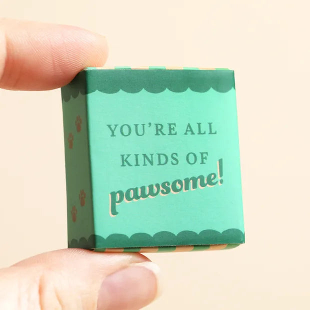 Tiny Matchbox Ceramic Sausage Dog Token