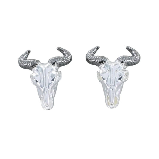 Wildebeest Earrings (Sterling Silver)
