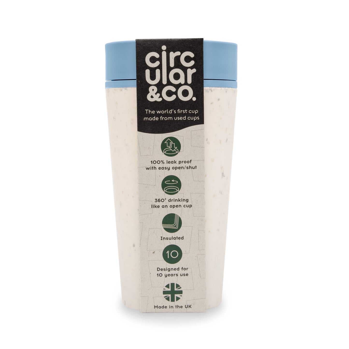Ccup 12oz Cream/Blue