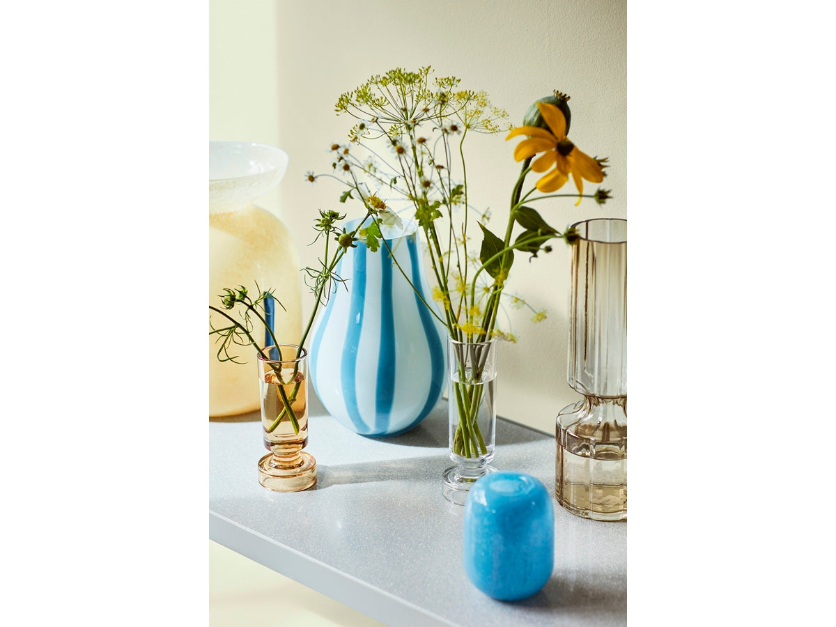 MEDIUM VASE PETRA GLASS SMOKE