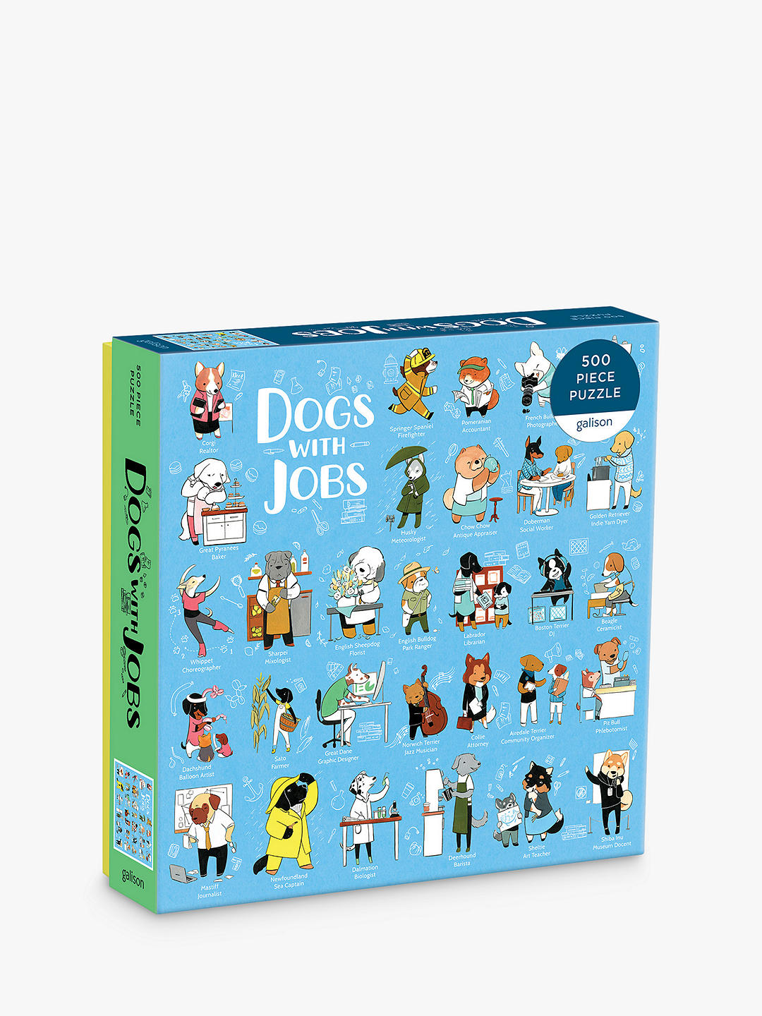 500 piece jigsaw of dogs with jobs