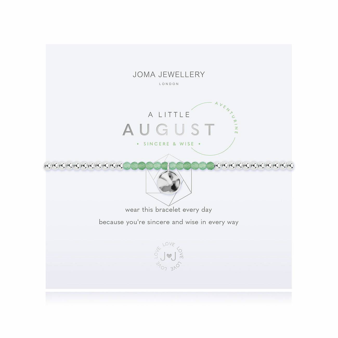 Bracelet Birthstone August Aventurine