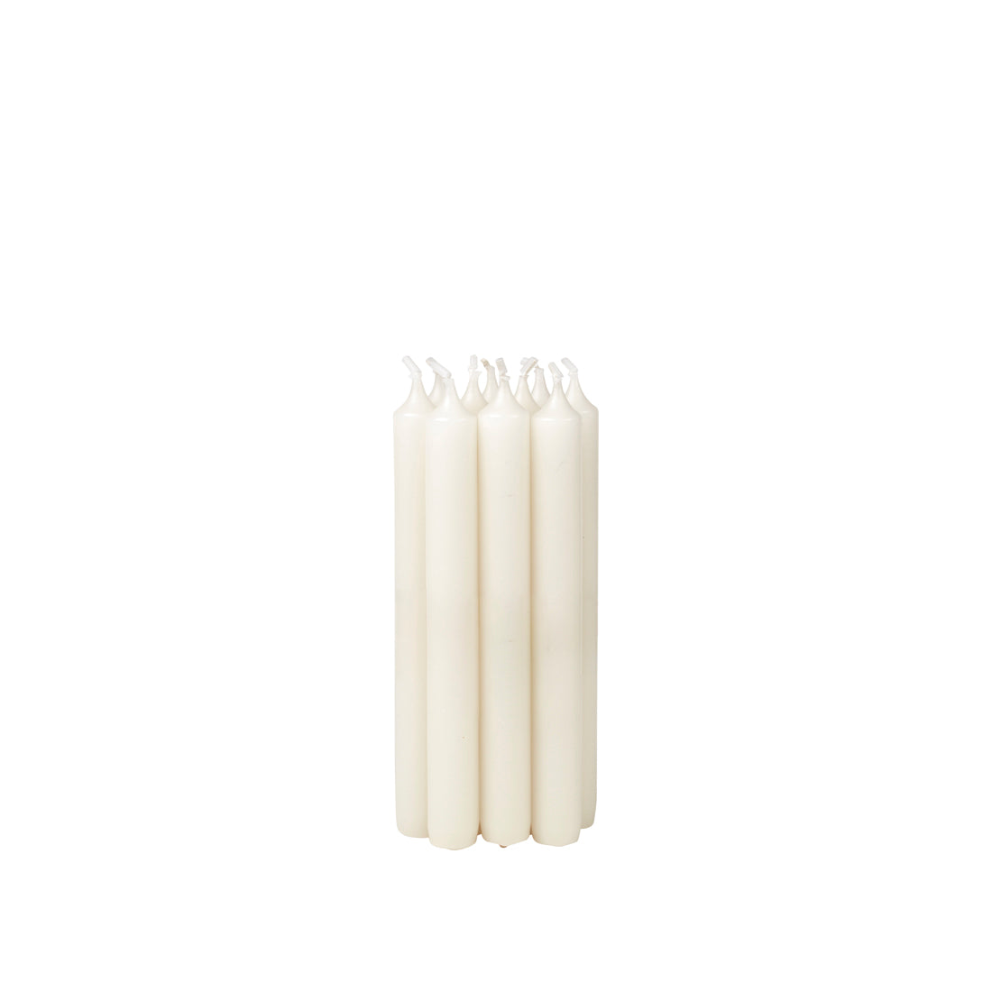 Broste Soft Taper Candle 10pk Antique White