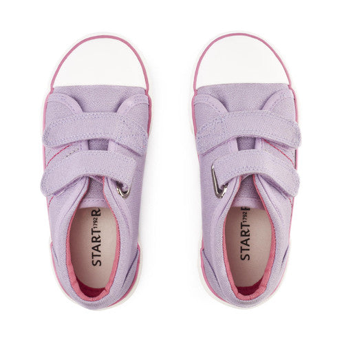 StartRite SANDCASTLE Vegan Canvas Shoes (Lilac Glitter) 27-32