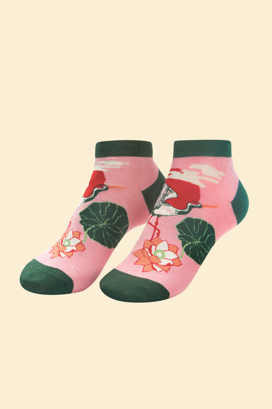 Powder Trainer Socks Crane At Sunrise Petal
