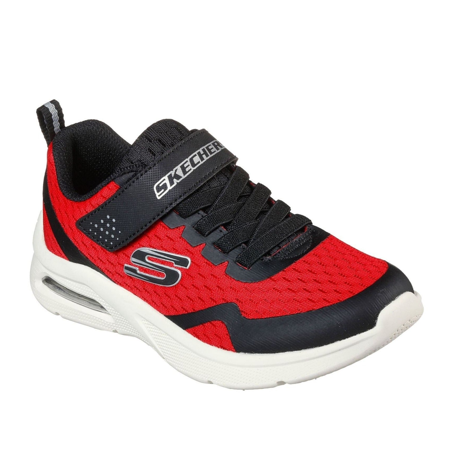 Skechers Microspec Max TORVIX Trainers Red Black 28 29