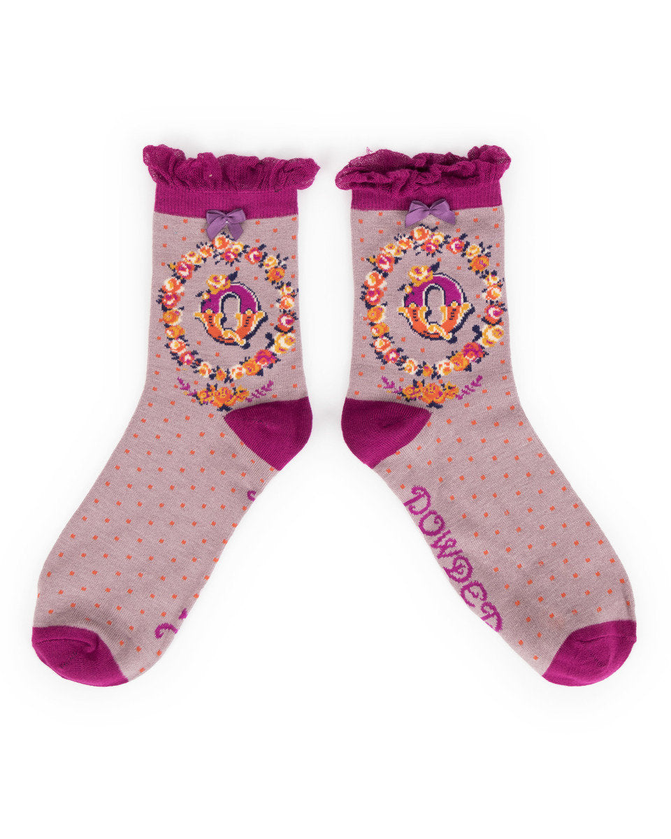 4-7 Bamboo Socks Alphabet