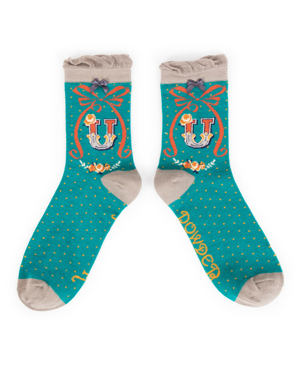 4-7 Bamboo Socks Alphabet