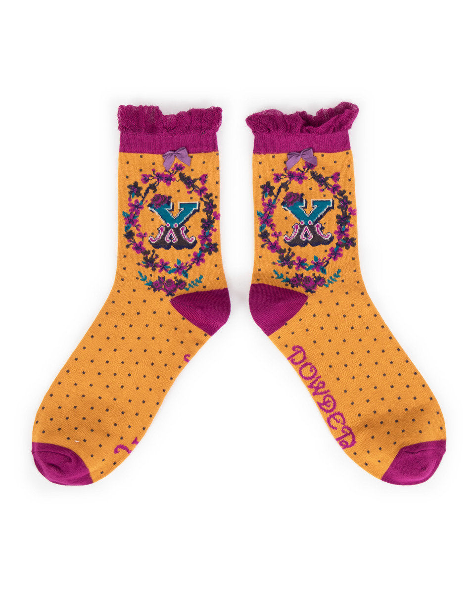 4-7 Bamboo Socks Alphabet