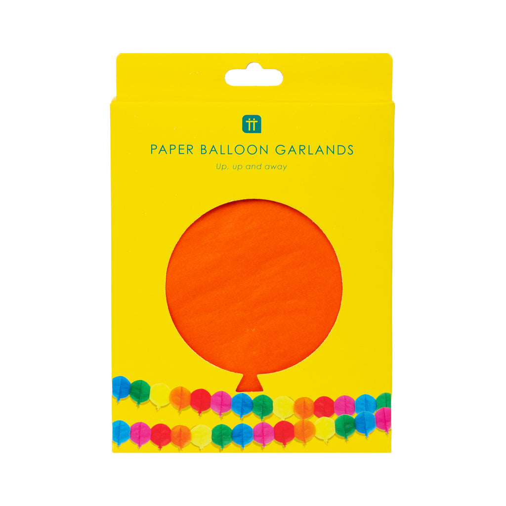 Colourful Paper Balloon Garland - 3m