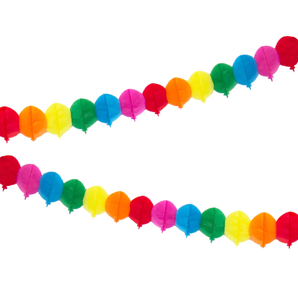 Colourful Paper Balloon Garland - 3m