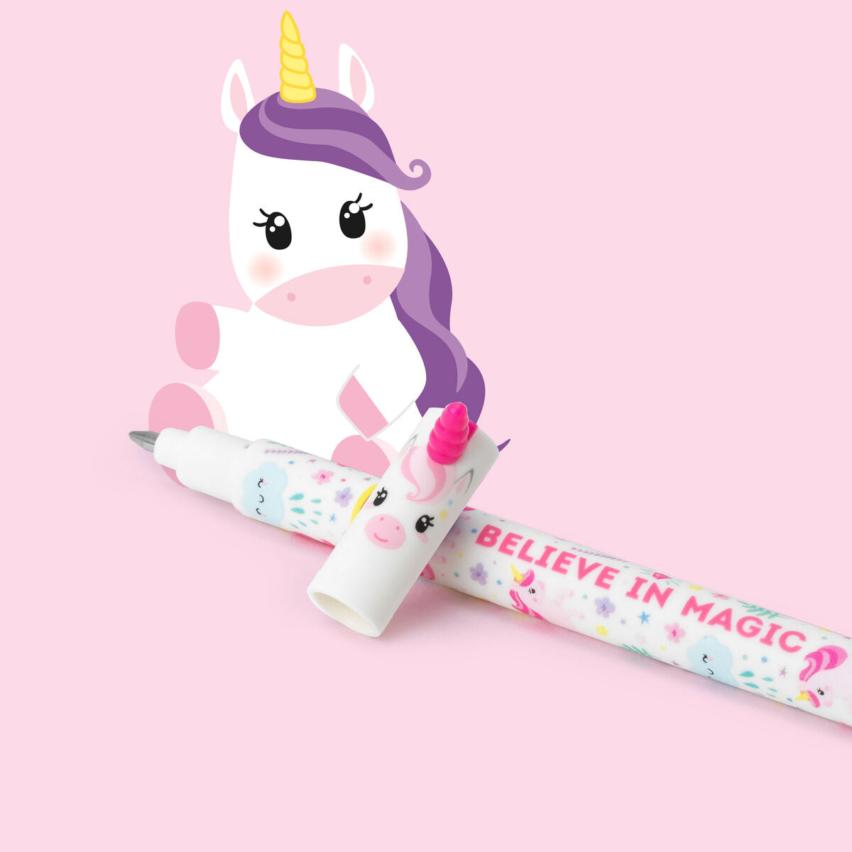 Erasable Pen Unicorn Pink Ink