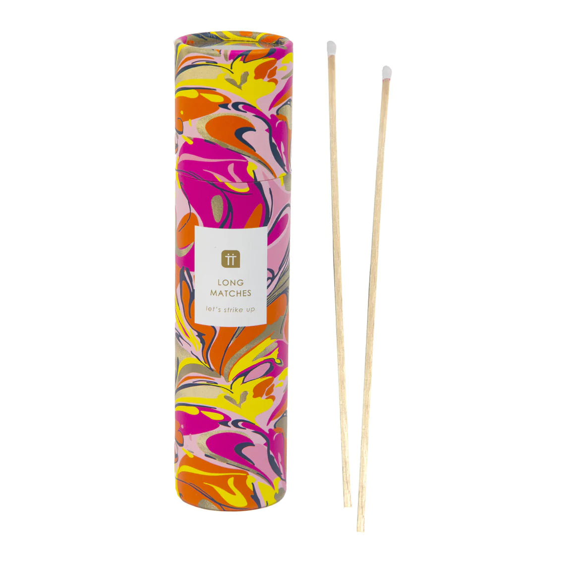 Marble Tube Of Matches - Pink