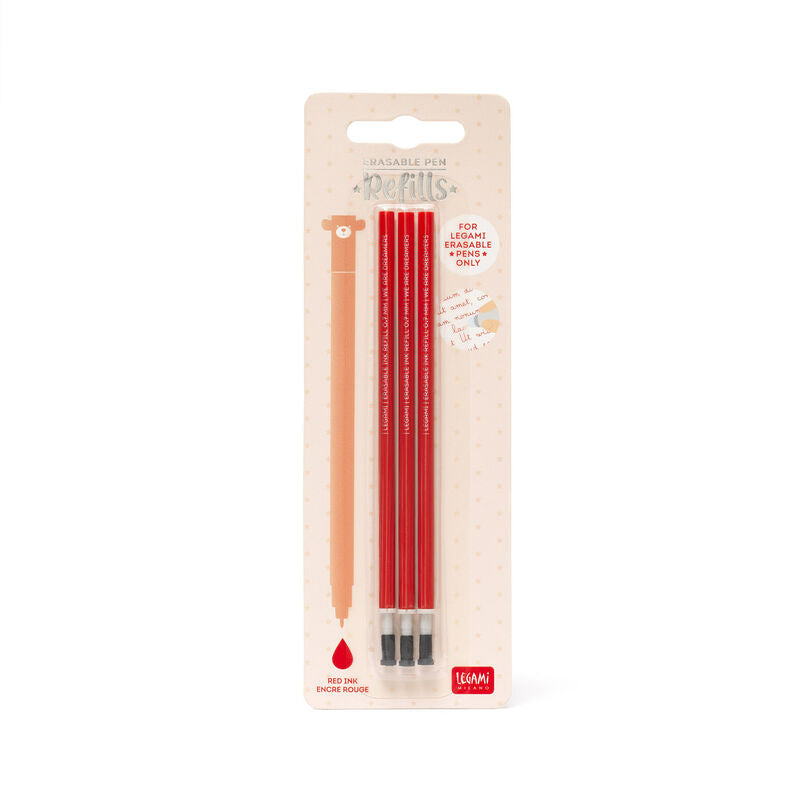 Erasable Pen Refill 3pk Red