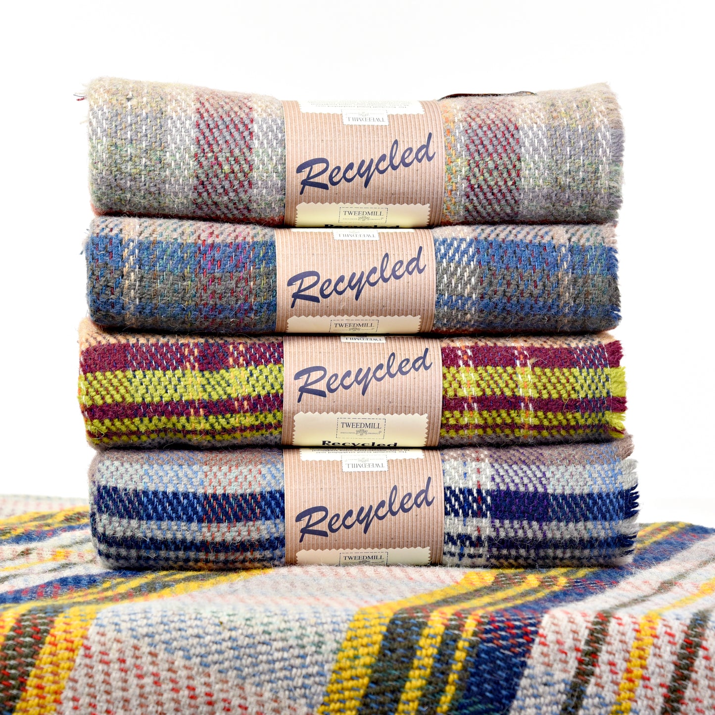Tweedmill Recycled Wool Throw Medium 120x150cm - Assorted Colours