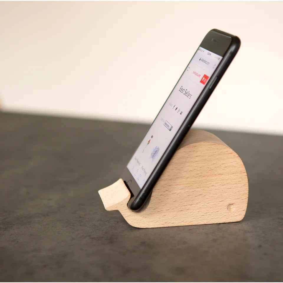 Whale phone stand
