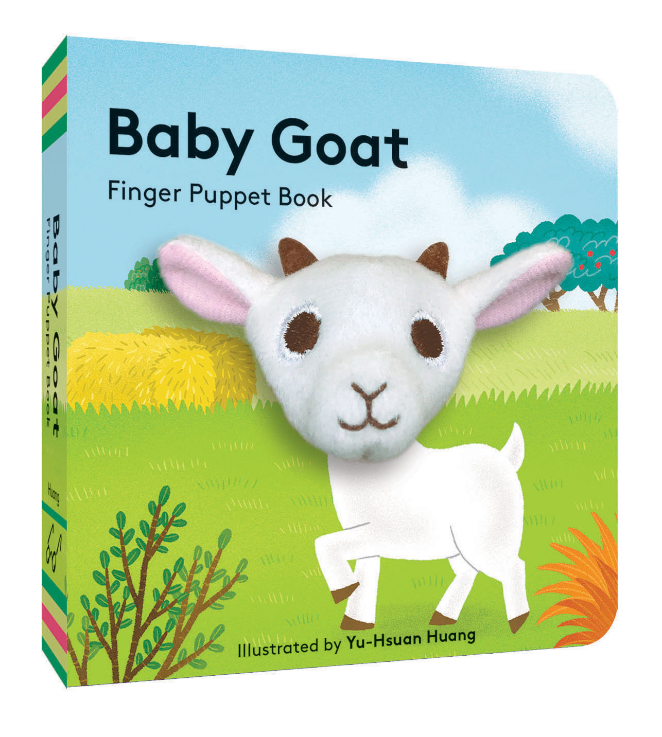 small puppet book featuring adorable baby goat