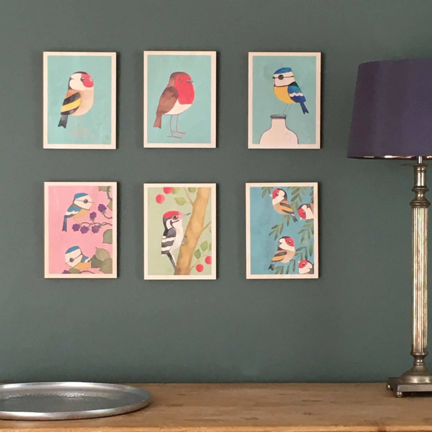 Wooden Wall Art Goldfinches