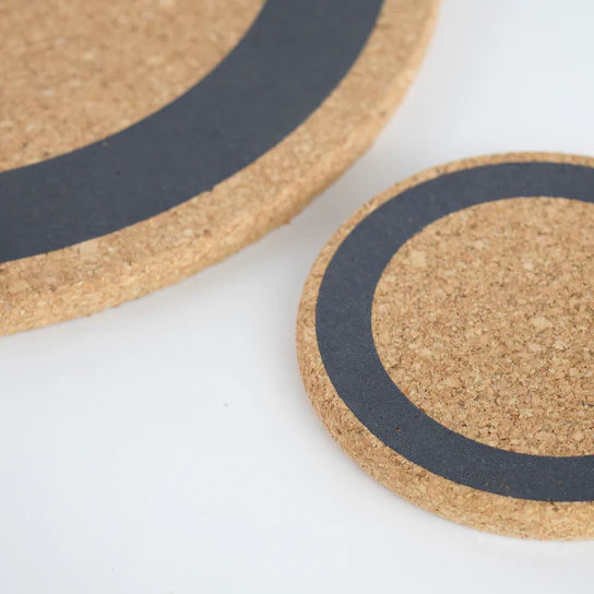 Cork Coaster Earth Grey