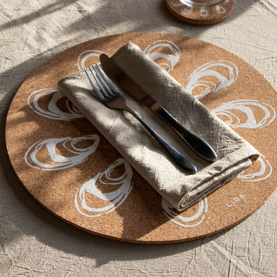 Max Cork Placemat 2pk Oyster