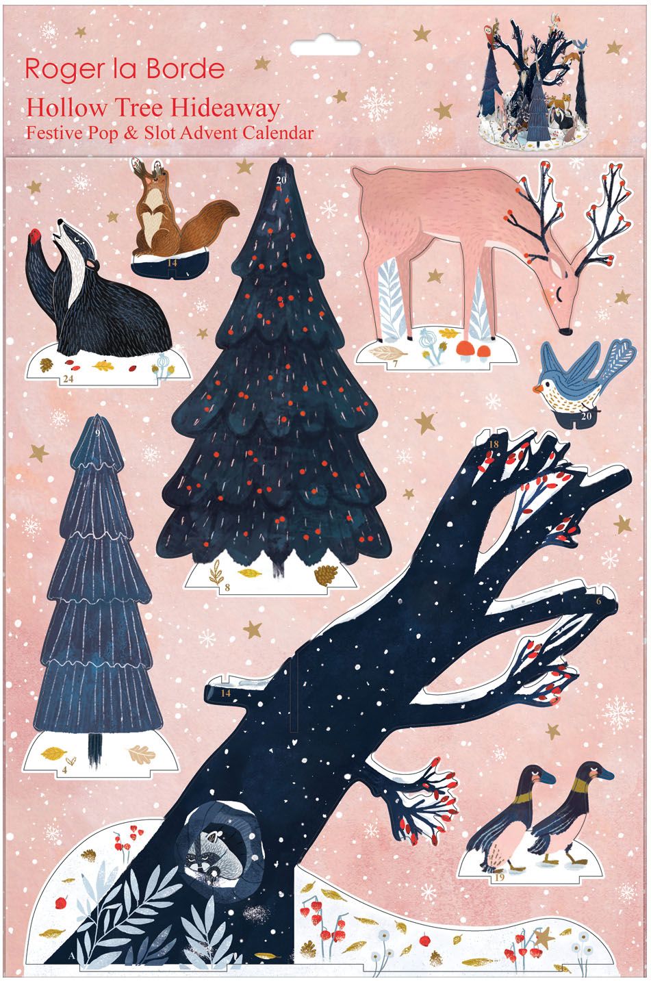 Large Pop & Slot Advent Calendar Hollow Tree Hideaway