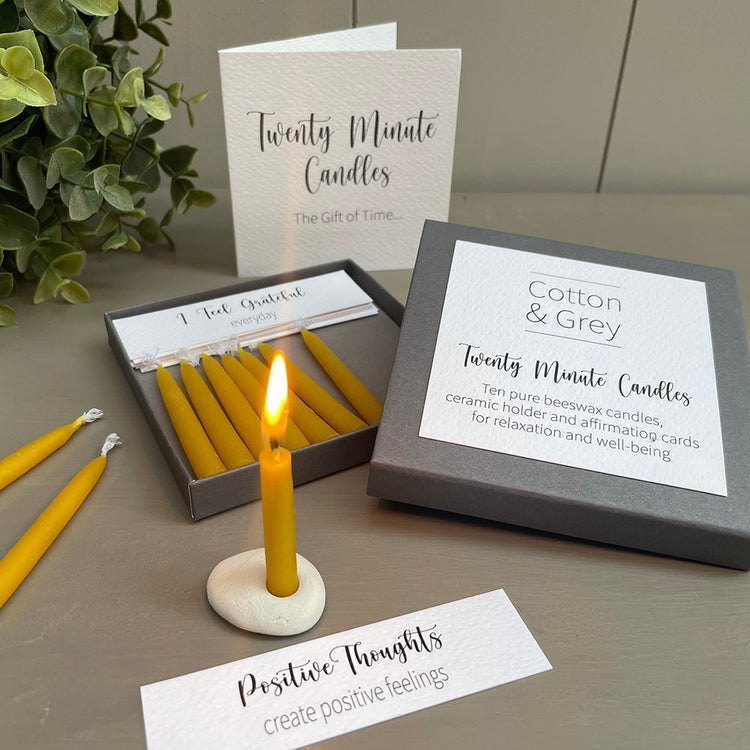 Cotton & Grey Candles | Pure Beeswax Candles