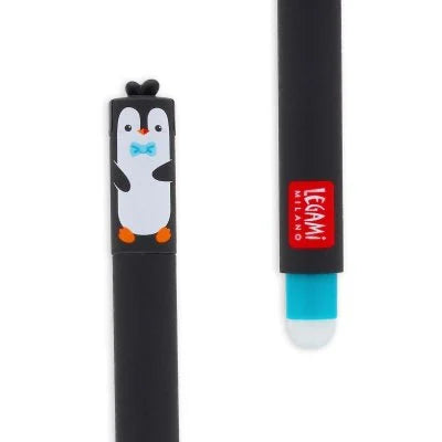 Erasable Pen Penguin Turquoise Ink