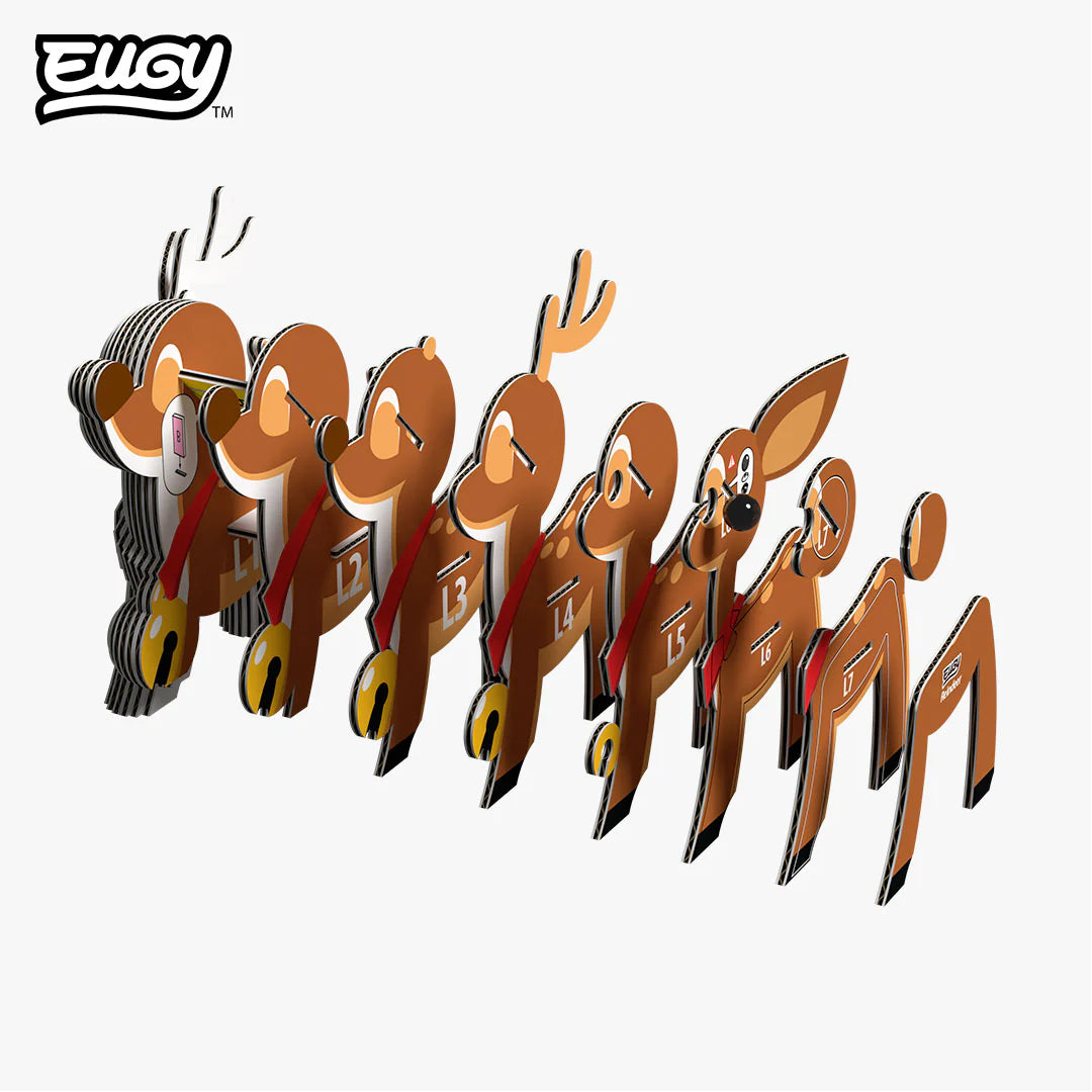 Eugy Xmas 3D Model Kit Reindeer