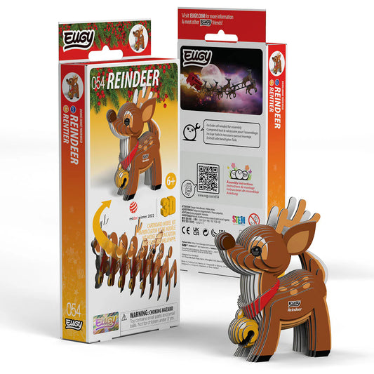Eugy Xmas 3D Model Kit Reindeer