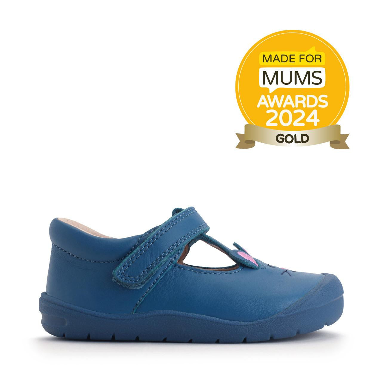 StartRite FELLOW Leather Velcro Shoes (Blue)