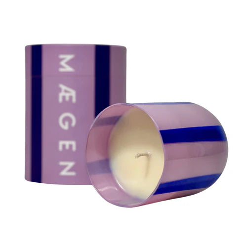 Maegen Atina Stripe Candle Blackcurrant & Oudh