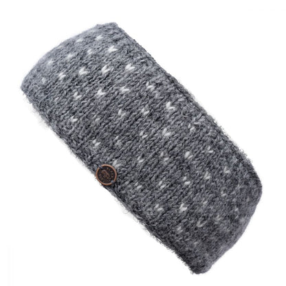 Naya Wool Headband Tick Mid Grey