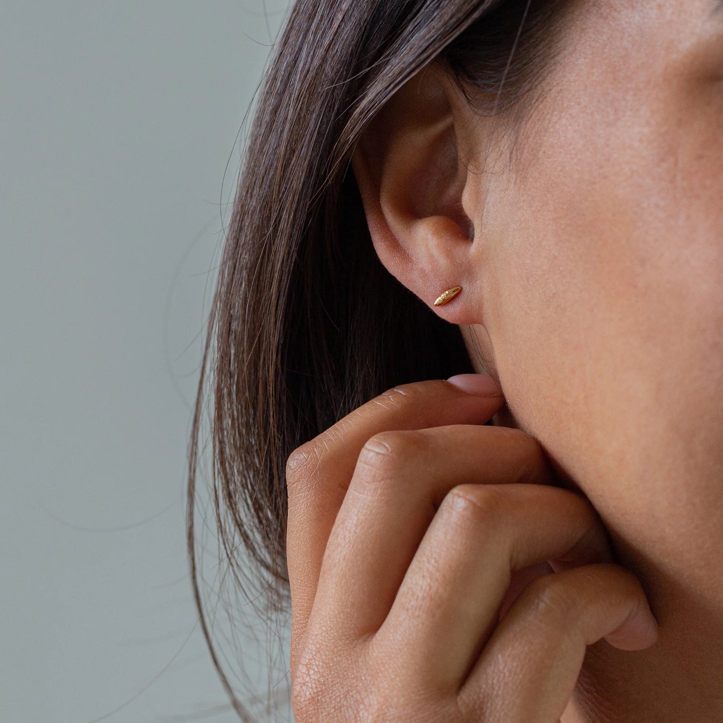 CAMBODIA Silver Rainbow Stud Earrings