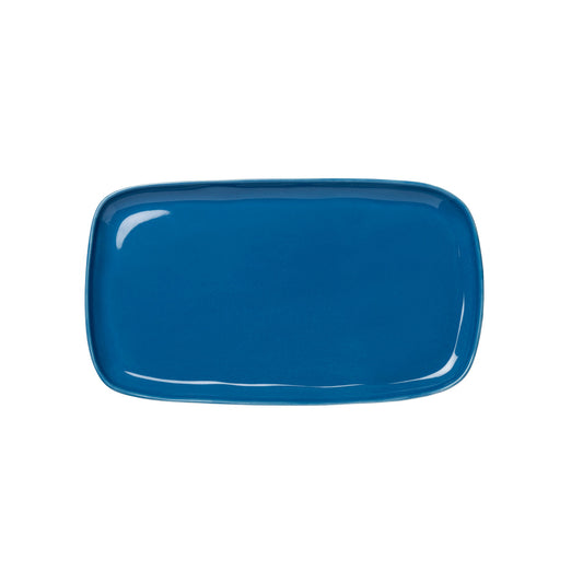 Stoneware Antipasti Plate Mid Blue