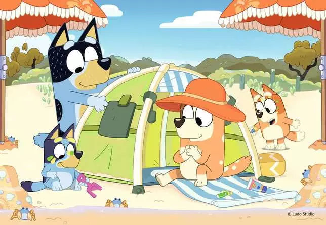 Bluey Beach Day Jigsaw Puzzle 35 Pieces (3+)