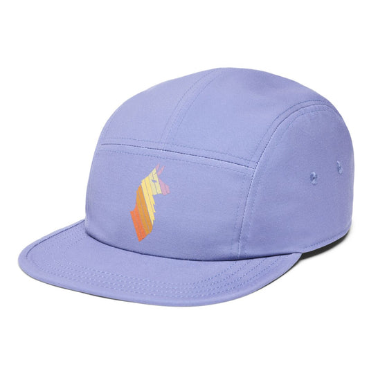 Cotopaxi Tech Llama Stripes 5-Panel Hat (Blue Smoke)