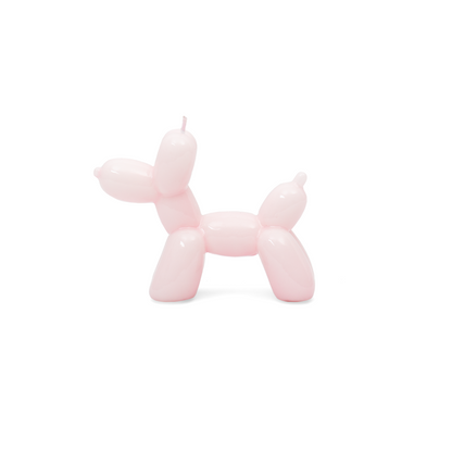 Balloon Dog Candle Pink