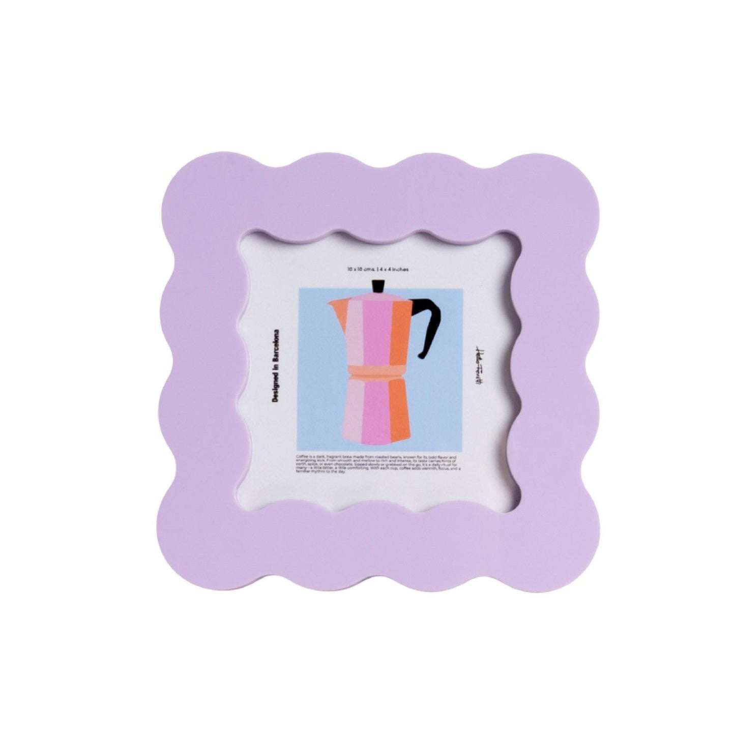 Helio Ferretti Petal Photo Frame 10x10cm - Violet