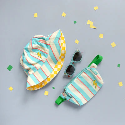 Lightning Stripe Bucket Hat 3-6 yrs
